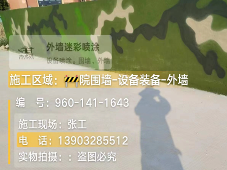 三门峡 迷彩漆喷涂价格（按平方米计费）